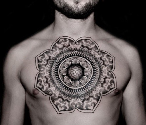 “灵性几何”纹身艺术来自以色列艺术家哈伊姆