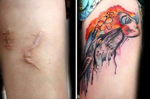 纹身艺术家弗拉维亚·卡瓦略的纹身魔法