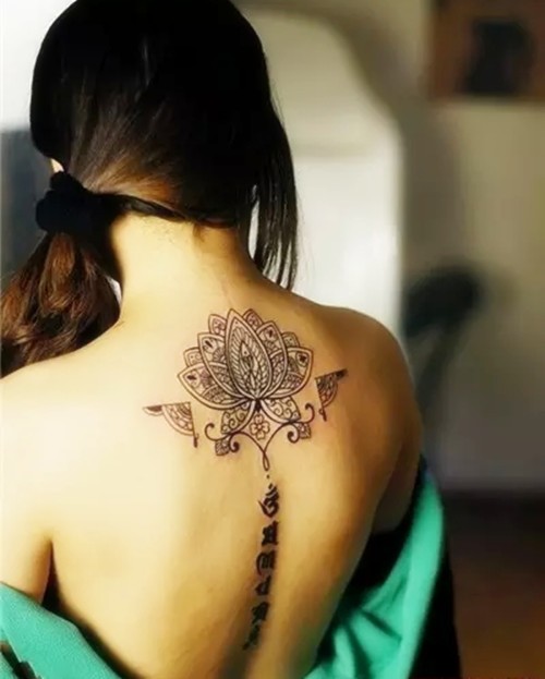 时尚个性梵花图腾纹身图案