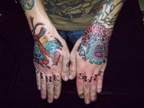 与众不同的个性手背纹身图案