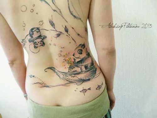 纹身师Aleksey Platunov充满童真的纹身作品