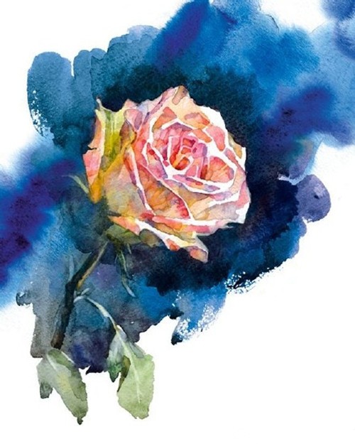 超美的玫瑰花纹身手稿欣赏
