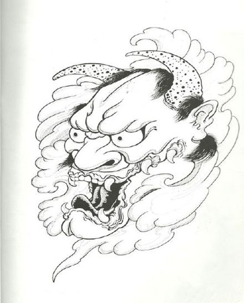 黑白般若纹身手稿