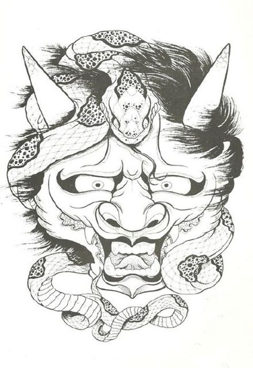 黑白般若纹身手稿