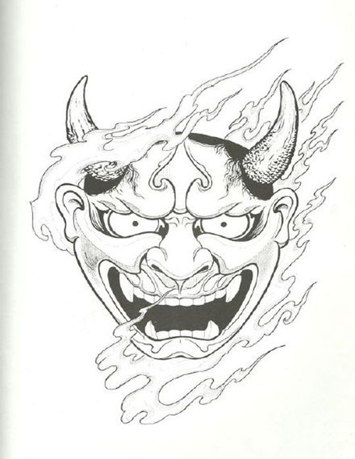 黑白般若纹身手稿