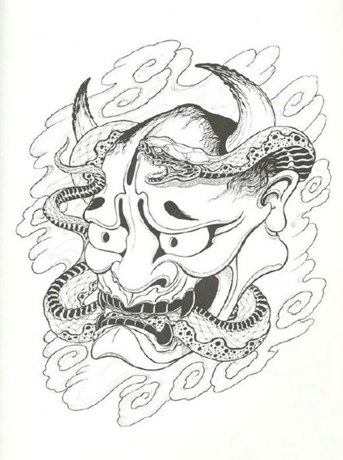 黑白般若纹身手稿