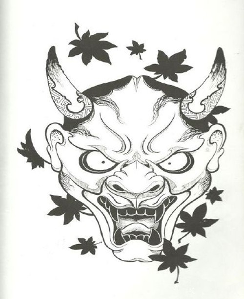 黑白般若纹身手稿