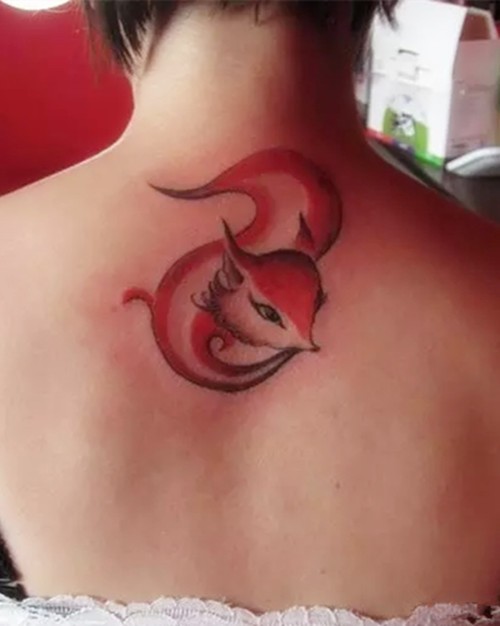 可爱的小狐狸纹身图片