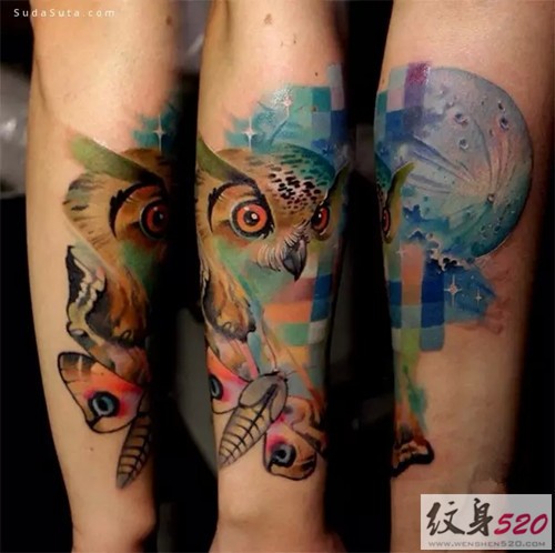 莫斯科艺术家Lesha Lauz的趣味纹身图片