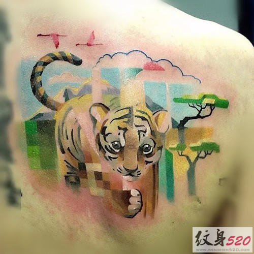 莫斯科艺术家Lesha Lauz的趣味纹身图片