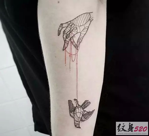 创意线条纹身素材