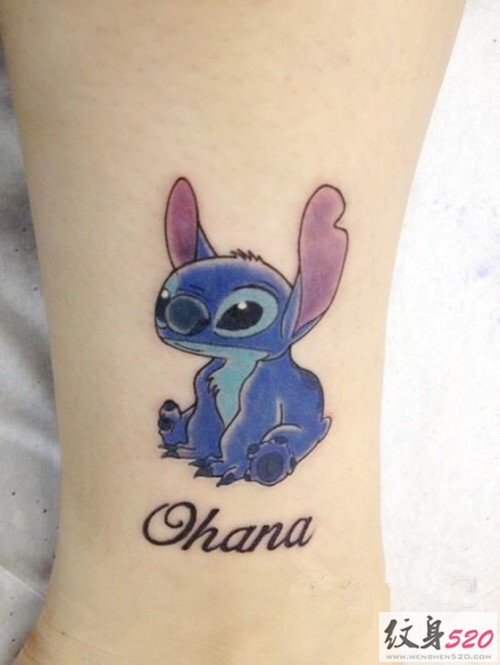 萌萌的史迪仔纹身图片