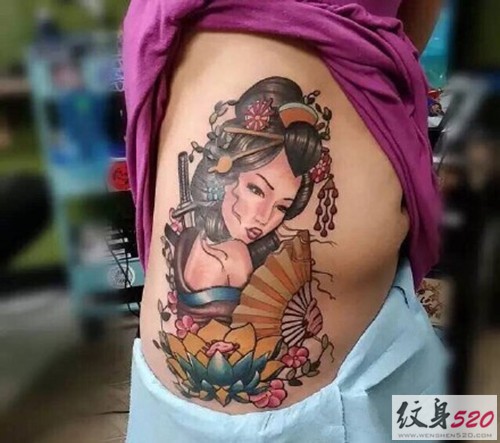 日本传统艺妓美女纹身