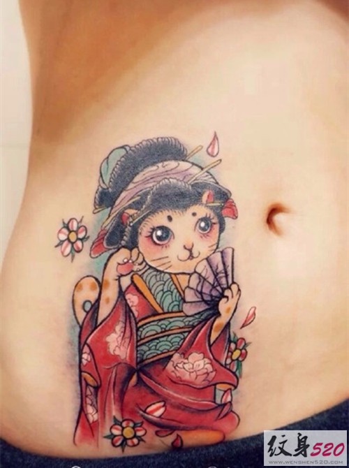 日本传统艺妓美女纹身