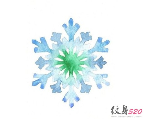 唯美雪花纹身素材集