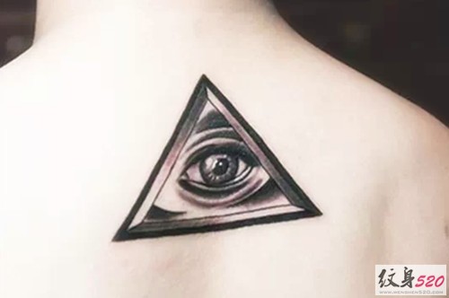 黑白上帝之眼纹身