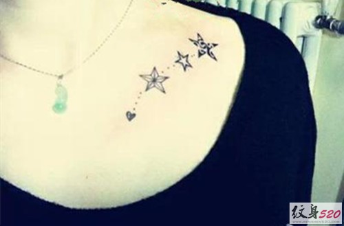 适合女生的小星星纹身图案大全