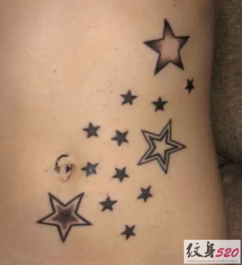适合女生的小星星纹身图案大全