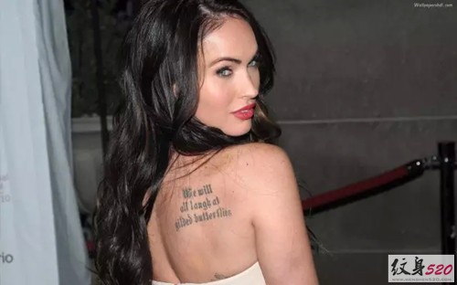 性感女星梅根·福克斯的时尚纹身