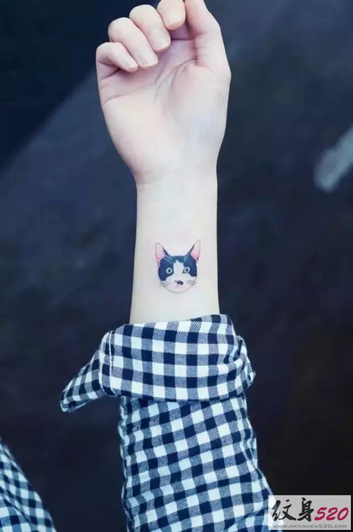 萌化人心的小猫咪纹身