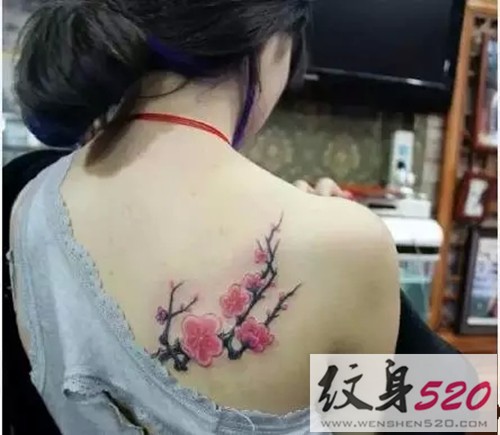 小清新系列之梅花纹身