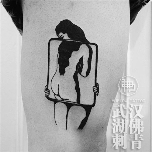 另类黑白纹身  武汉湖佛刺青 网红纹身 湖北纹身