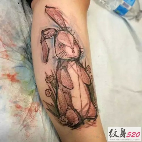 纹身艺术家Naomi的趣味小动物纹身