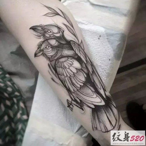 纹身艺术家Naomi的趣味小动物纹身