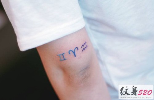 男生也能来个小清新纹身