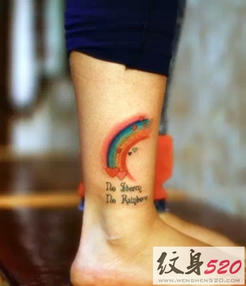 小清新系列之彩虹纹身图案大全