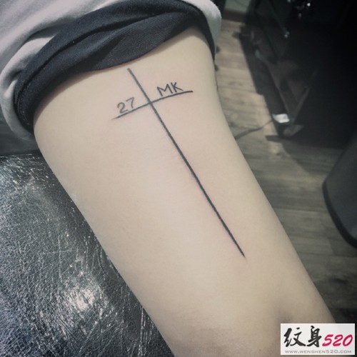 韩风手臂上的简约小图案