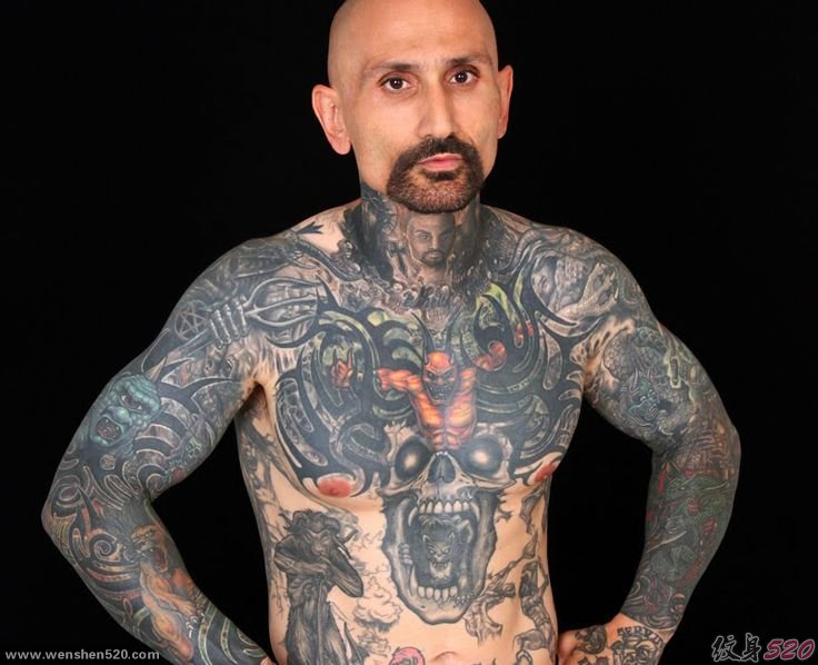 演员Robert LaSardo的酷纹身tattoo