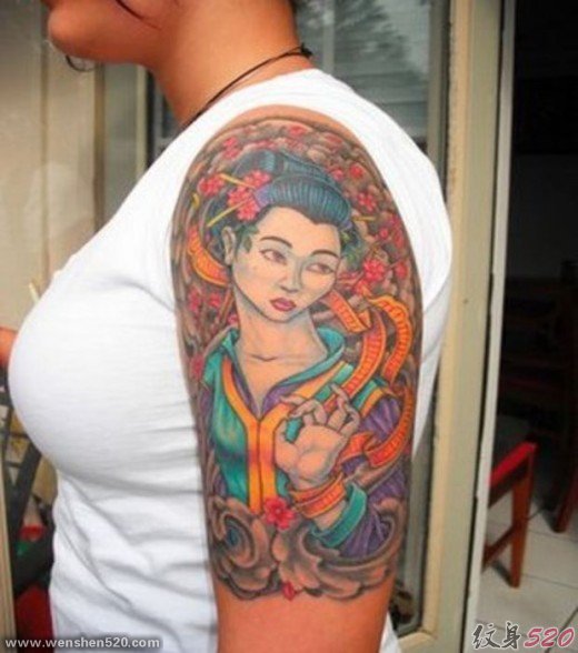 日本艺妓纹身艺术