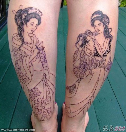 日本艺妓纹身艺术