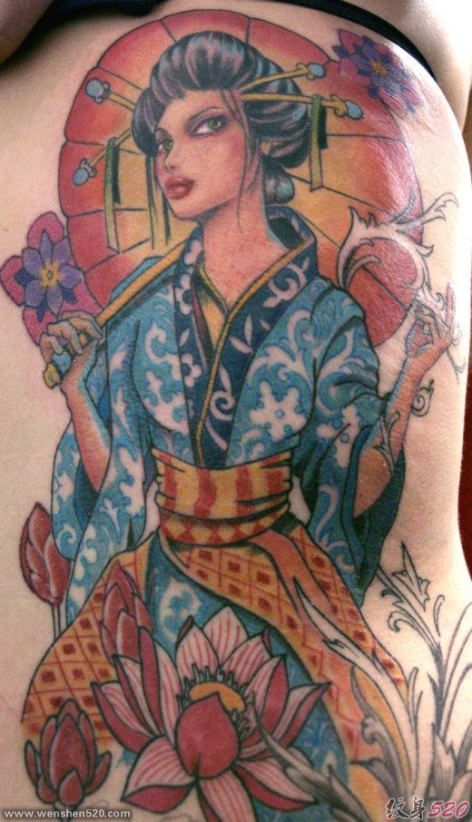 日本艺妓纹身艺术