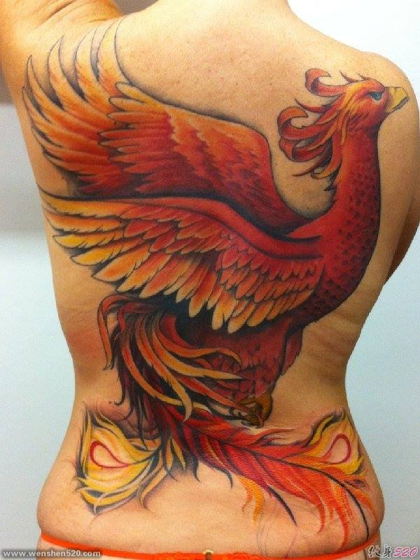 42款漂亮且很有吸引力的凤凰纹身