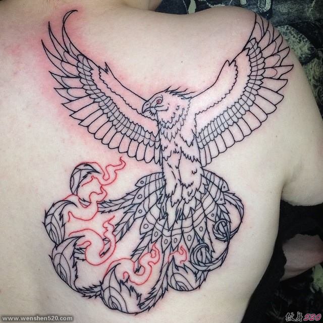 42款漂亮且很有吸引力的凤凰纹身