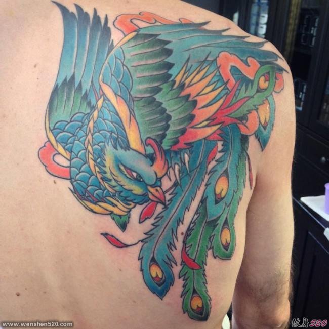 42款漂亮且很有吸引力的凤凰纹身