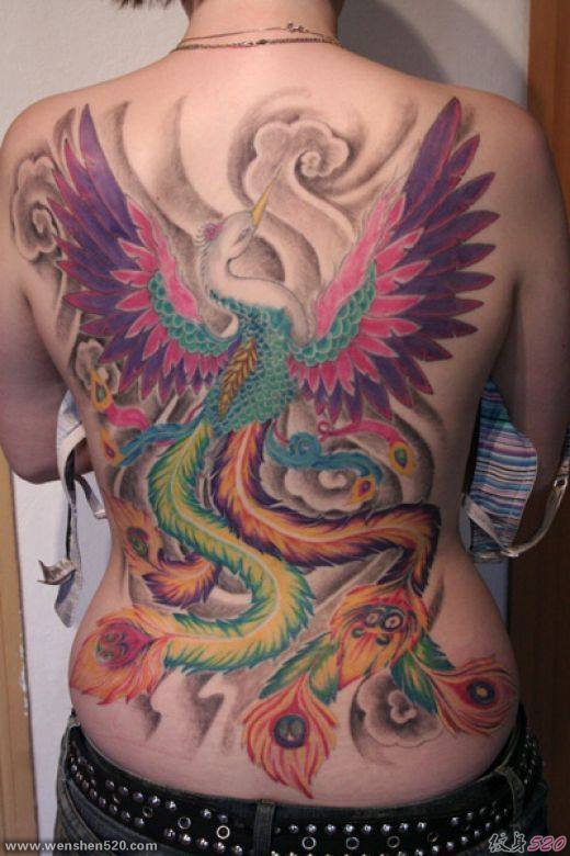 42款漂亮且很有吸引力的凤凰纹身