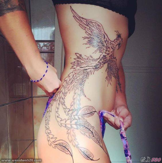 42款漂亮且很有吸引力的凤凰纹身