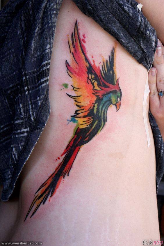 42款漂亮且很有吸引力的凤凰纹身