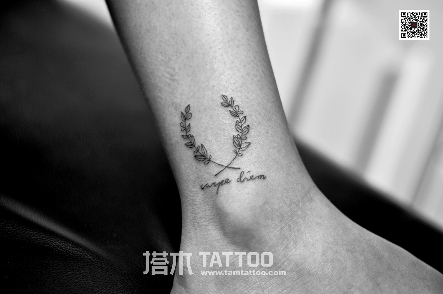 橄榄枝纹身图案-塔木纹身