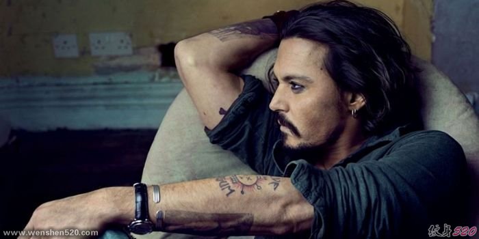 《加勒比海盗》杰克船长约翰尼·德普（Johnny Depp）的纹身