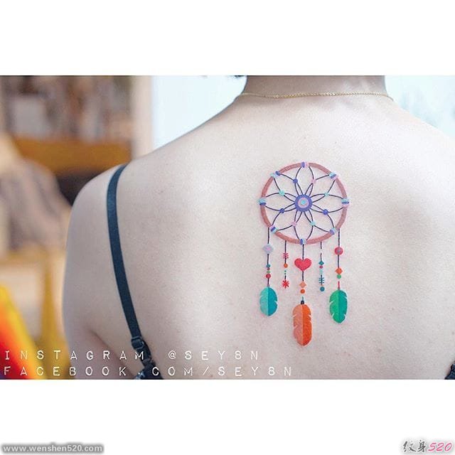 彩色小清新图片纹身作品