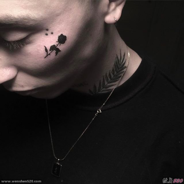 多款纯黑色纹身图片