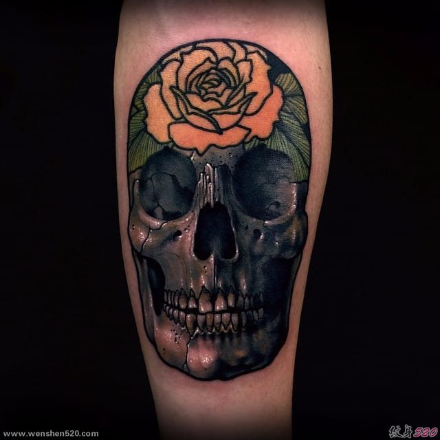 19款邪恶的超现实主义的骷髅纹身