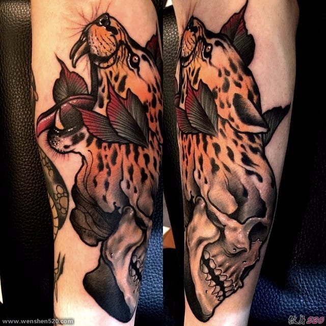 19款邪恶的超现实主义的骷髅纹身