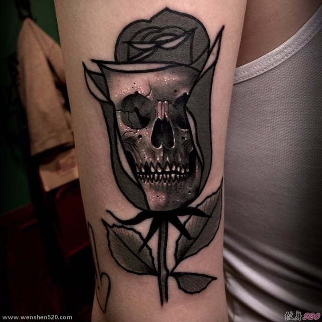 19款邪恶的超现实主义的骷髅纹身