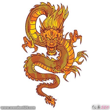 23款漂亮霸气的彩色龙纹身图案手稿