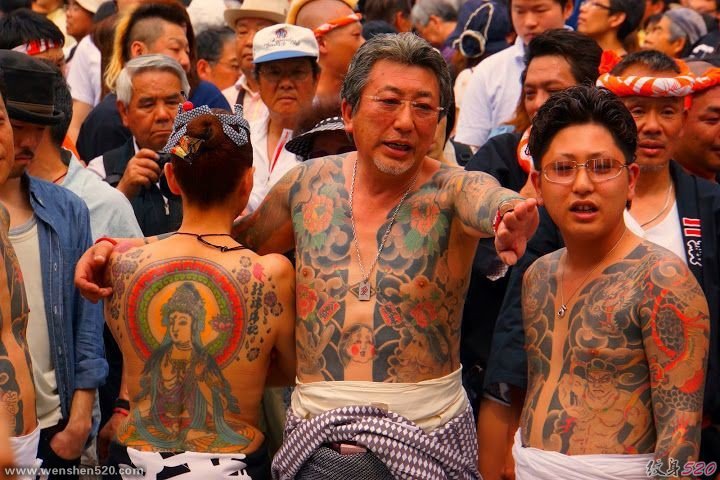 日本山口组纹身刺青图片欣赏